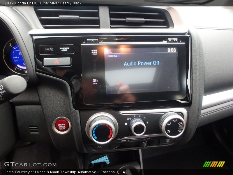 Lunar Silver Pearl / Black 2017 Honda Fit EX