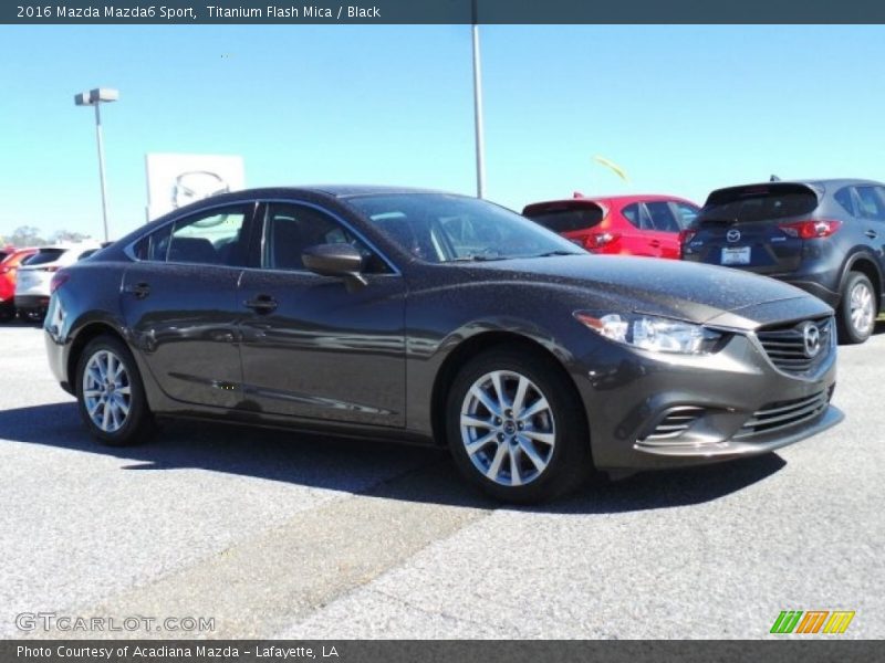 Titanium Flash Mica / Black 2016 Mazda Mazda6 Sport