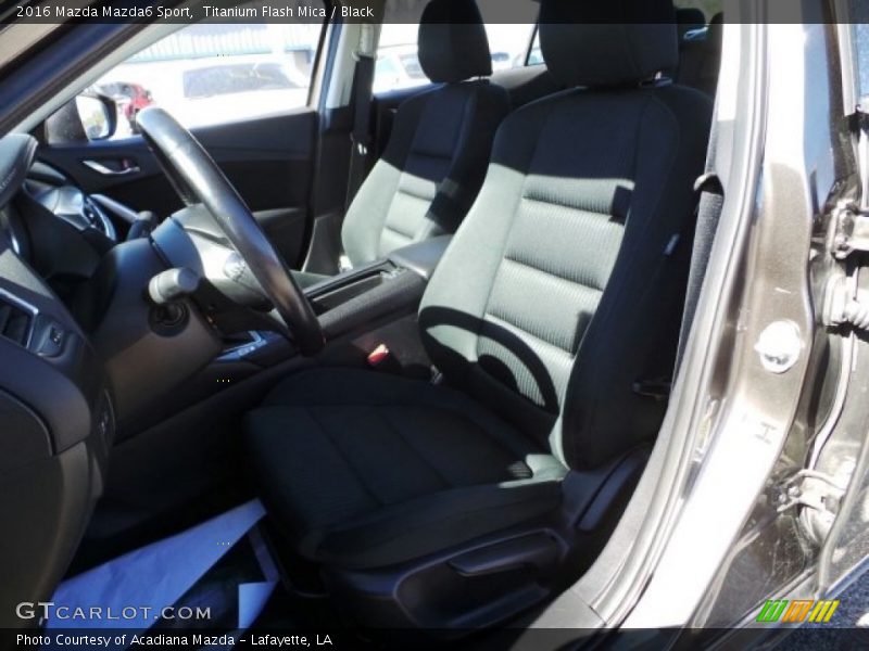 Titanium Flash Mica / Black 2016 Mazda Mazda6 Sport