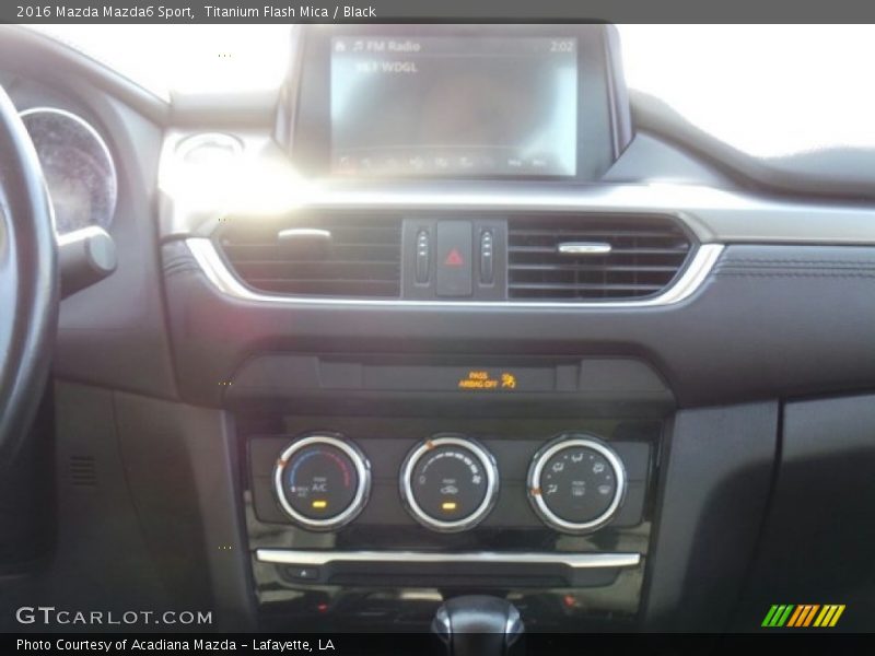 Titanium Flash Mica / Black 2016 Mazda Mazda6 Sport