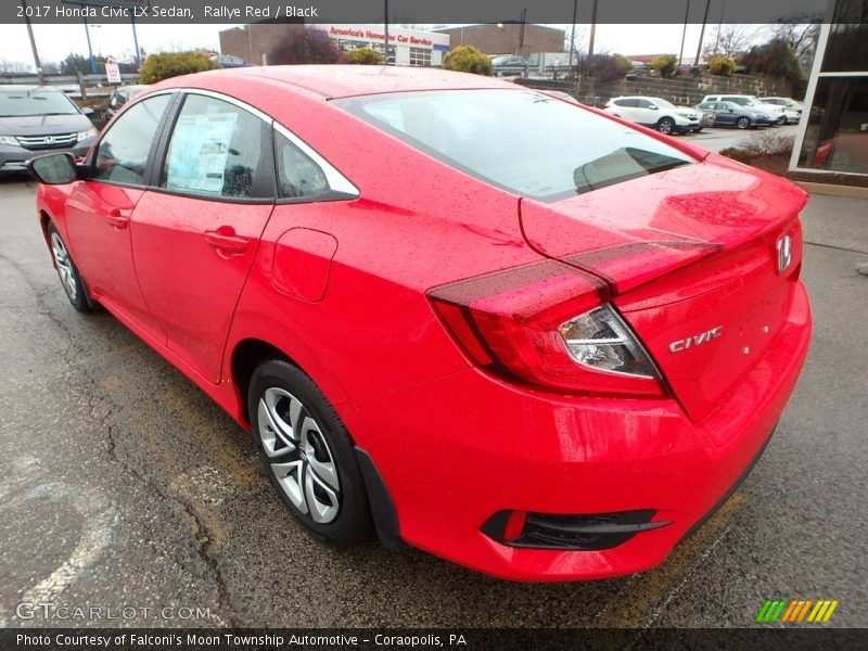 Rallye Red / Black 2017 Honda Civic LX Sedan