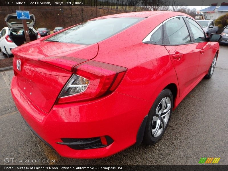 Rallye Red / Black 2017 Honda Civic LX Sedan
