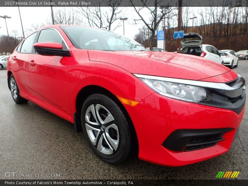 Rallye Red / Black 2017 Honda Civic LX Sedan