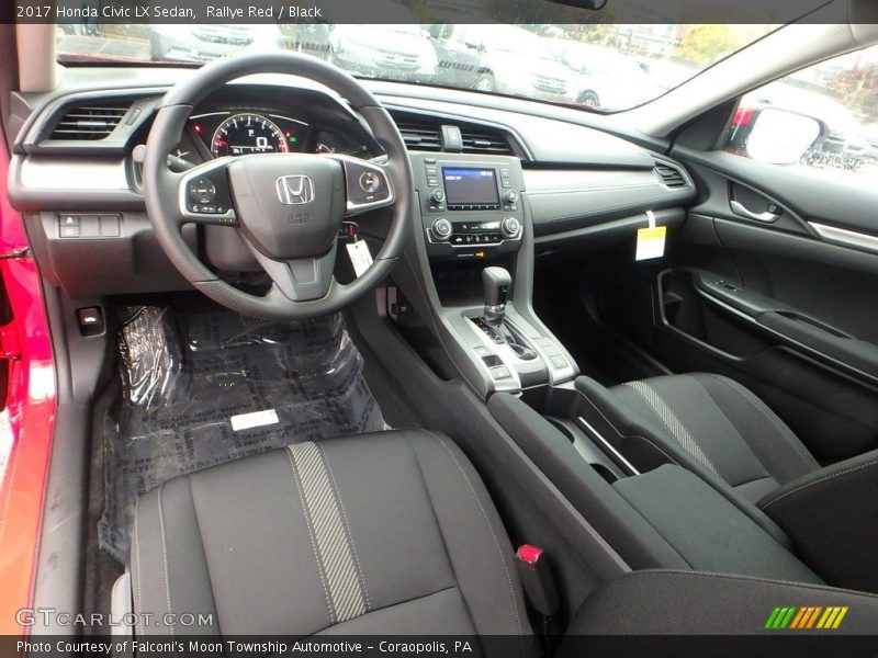 Rallye Red / Black 2017 Honda Civic LX Sedan