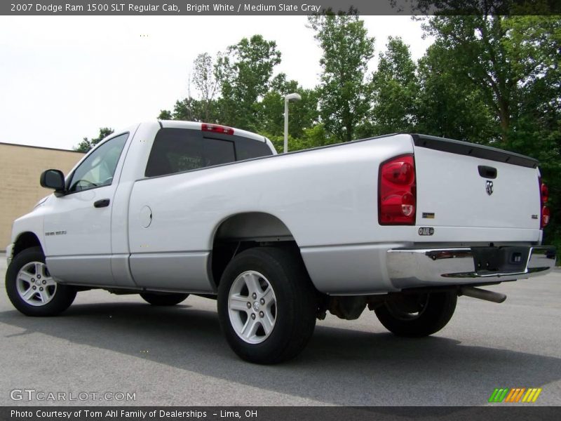 Bright White / Medium Slate Gray 2007 Dodge Ram 1500 SLT Regular Cab