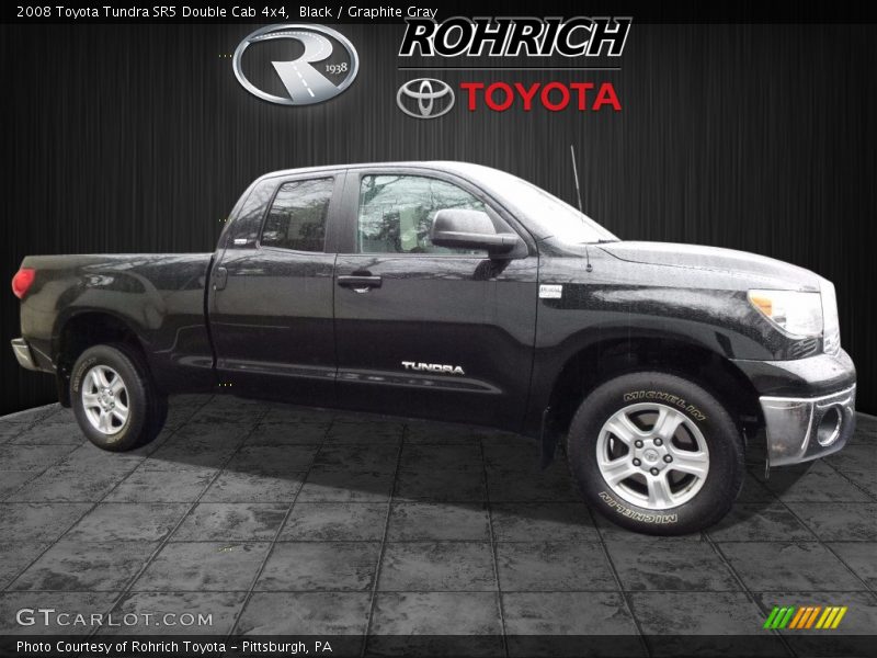 Black / Graphite Gray 2008 Toyota Tundra SR5 Double Cab 4x4