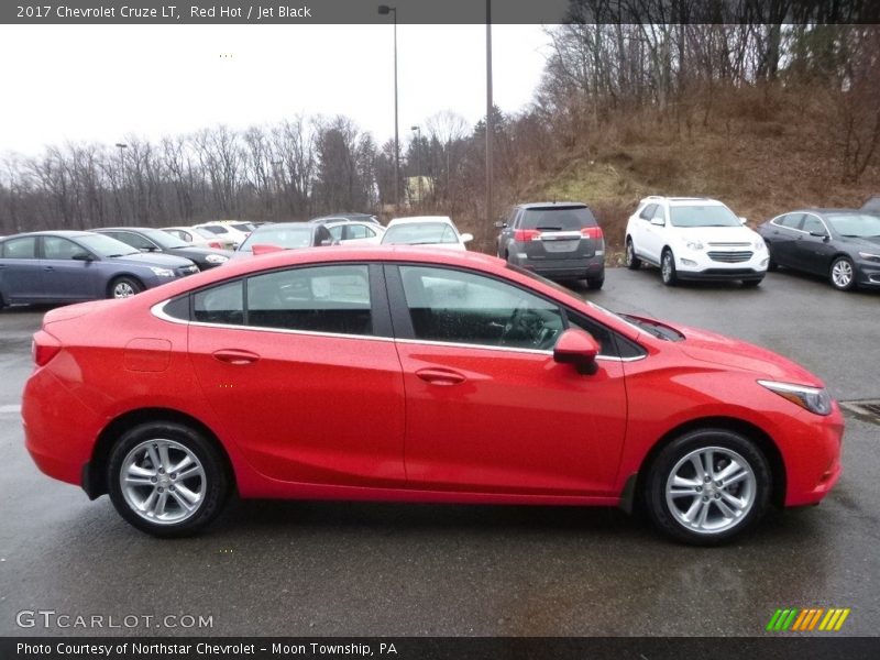 Red Hot / Jet Black 2017 Chevrolet Cruze LT