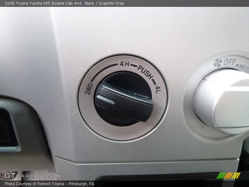 Black / Graphite Gray 2008 Toyota Tundra SR5 Double Cab 4x4