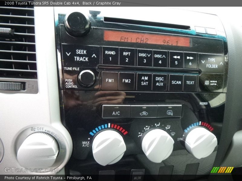 Black / Graphite Gray 2008 Toyota Tundra SR5 Double Cab 4x4