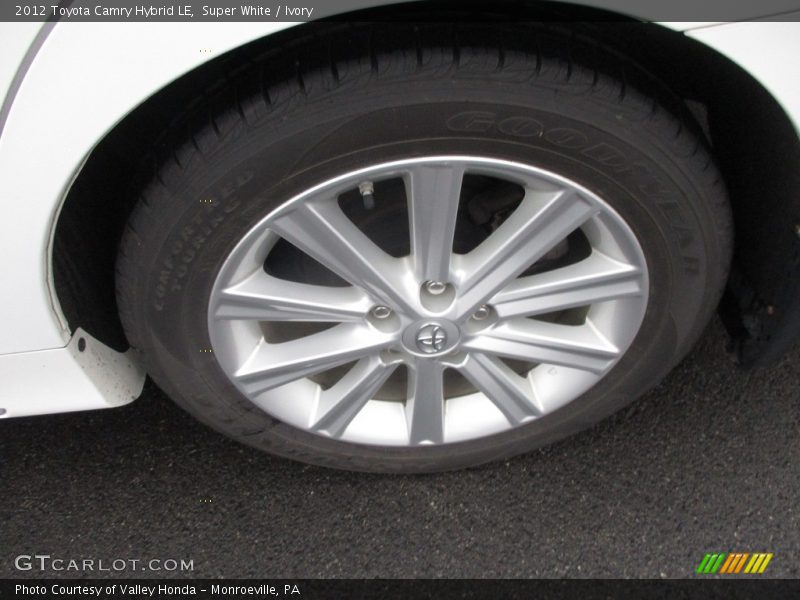 Super White / Ivory 2012 Toyota Camry Hybrid LE