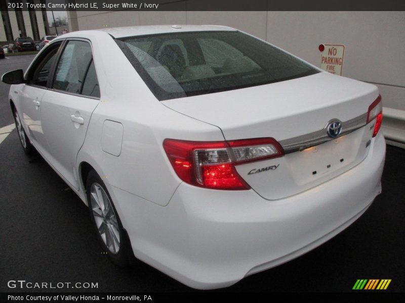 Super White / Ivory 2012 Toyota Camry Hybrid LE