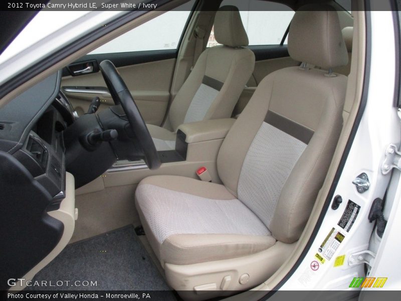 Super White / Ivory 2012 Toyota Camry Hybrid LE