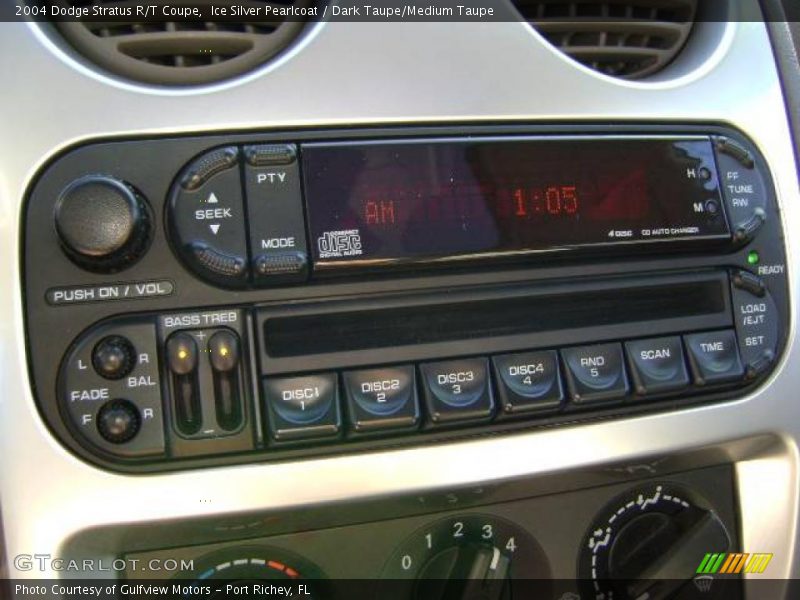 Ice Silver Pearlcoat / Dark Taupe/Medium Taupe 2004 Dodge Stratus R/T Coupe