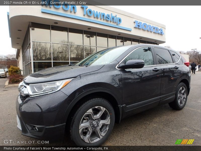 Gunmetal Metallic / Gray 2017 Honda CR-V EX-L AWD