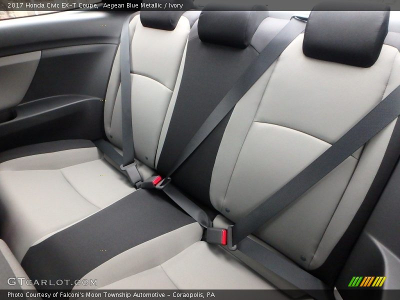 Aegean Blue Metallic / Ivory 2017 Honda Civic EX-T Coupe