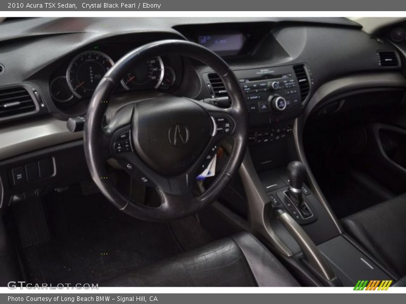 Crystal Black Pearl / Ebony 2010 Acura TSX Sedan