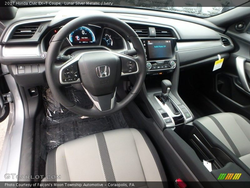  2017 Civic EX-T Coupe Ivory Interior
