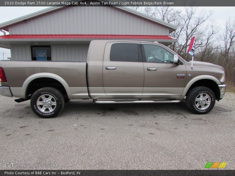 Austin Tan Pearl / Light Pebble Beige/Bark Brown 2010 Dodge Ram 2500 Laramie Mega Cab 4x4