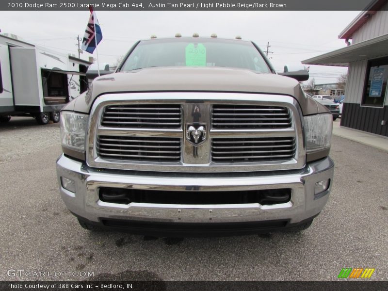 Austin Tan Pearl / Light Pebble Beige/Bark Brown 2010 Dodge Ram 2500 Laramie Mega Cab 4x4