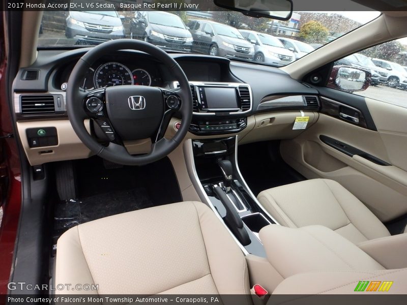 Basque Red Pearl II / Ivory 2017 Honda Accord EX-L V6 Sedan