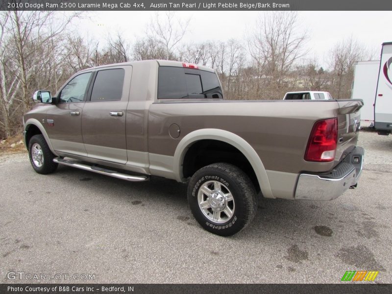 Austin Tan Pearl / Light Pebble Beige/Bark Brown 2010 Dodge Ram 2500 Laramie Mega Cab 4x4