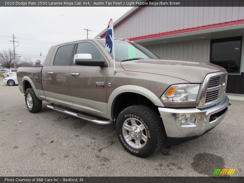 Austin Tan Pearl / Light Pebble Beige/Bark Brown 2010 Dodge Ram 2500 Laramie Mega Cab 4x4
