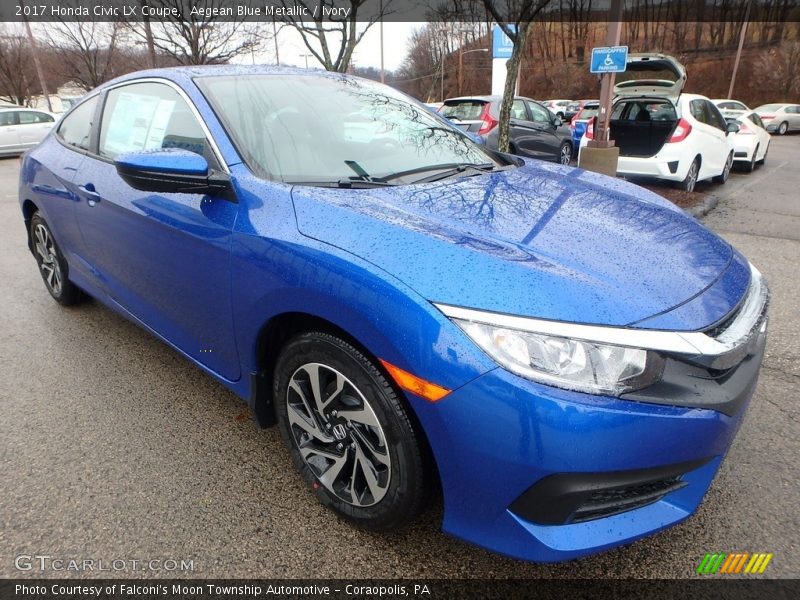 Front 3/4 View of 2017 Civic LX Coupe