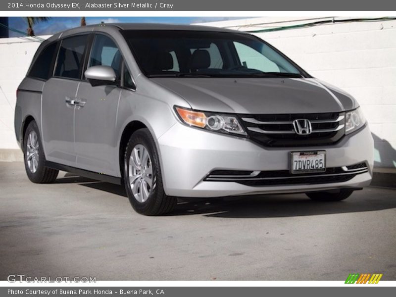 Alabaster Silver Metallic / Gray 2014 Honda Odyssey EX