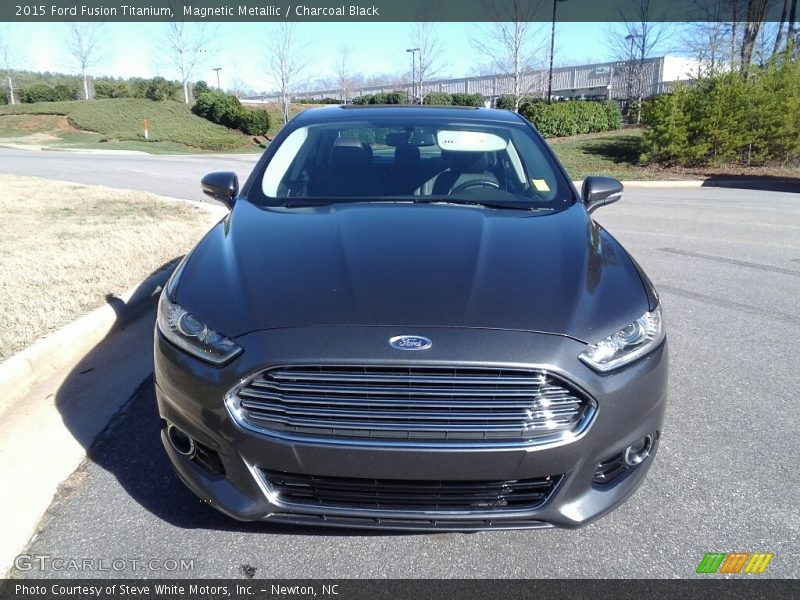 Magnetic Metallic / Charcoal Black 2015 Ford Fusion Titanium