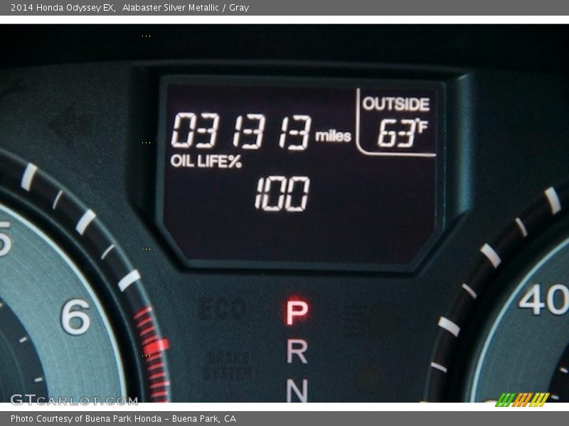 Alabaster Silver Metallic / Gray 2014 Honda Odyssey EX