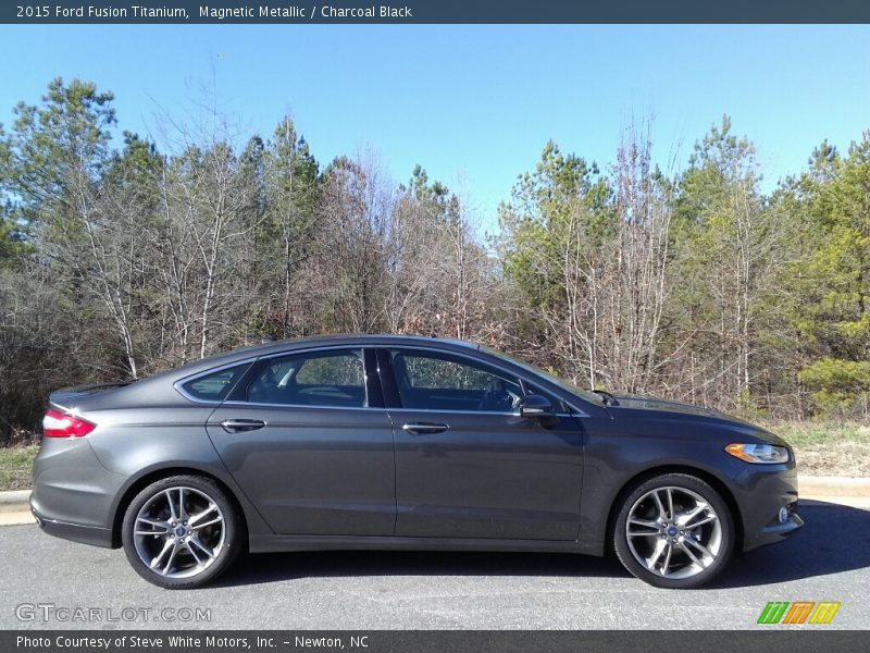 Magnetic Metallic / Charcoal Black 2015 Ford Fusion Titanium
