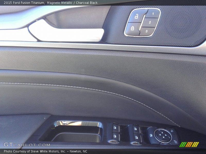 Magnetic Metallic / Charcoal Black 2015 Ford Fusion Titanium