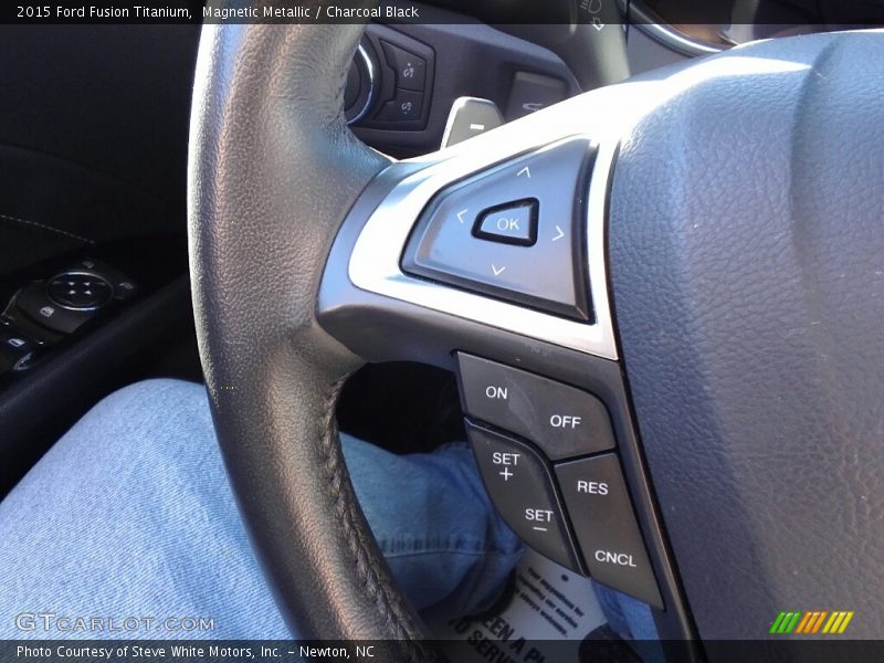 Magnetic Metallic / Charcoal Black 2015 Ford Fusion Titanium