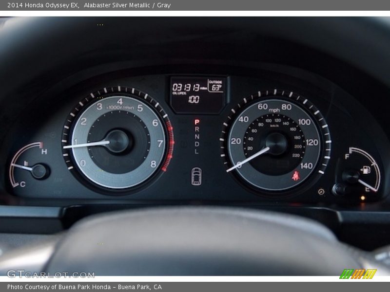 Alabaster Silver Metallic / Gray 2014 Honda Odyssey EX