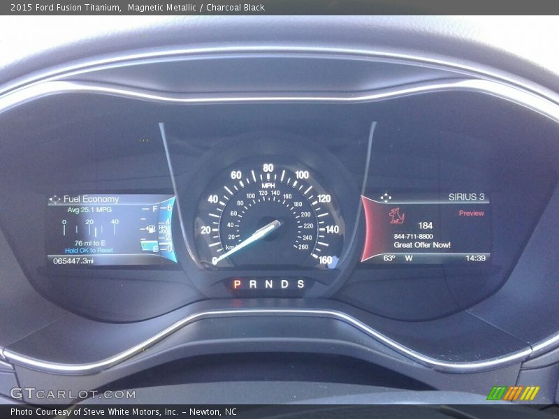 Magnetic Metallic / Charcoal Black 2015 Ford Fusion Titanium