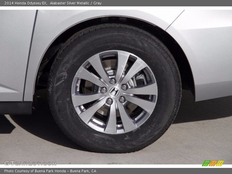 Alabaster Silver Metallic / Gray 2014 Honda Odyssey EX