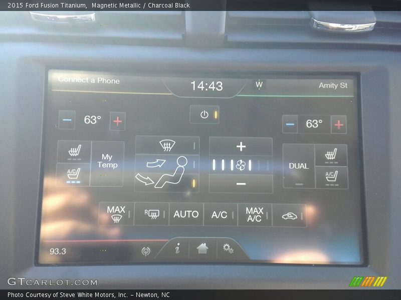 Magnetic Metallic / Charcoal Black 2015 Ford Fusion Titanium