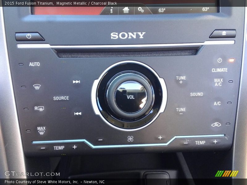 Magnetic Metallic / Charcoal Black 2015 Ford Fusion Titanium