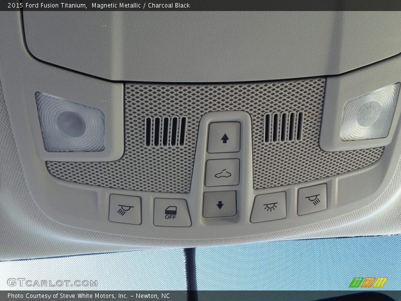 Magnetic Metallic / Charcoal Black 2015 Ford Fusion Titanium