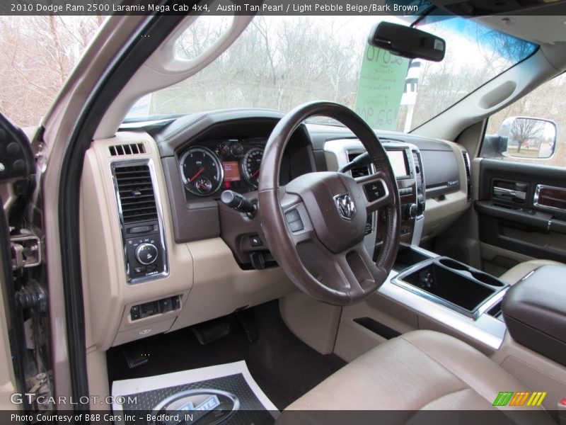Austin Tan Pearl / Light Pebble Beige/Bark Brown 2010 Dodge Ram 2500 Laramie Mega Cab 4x4