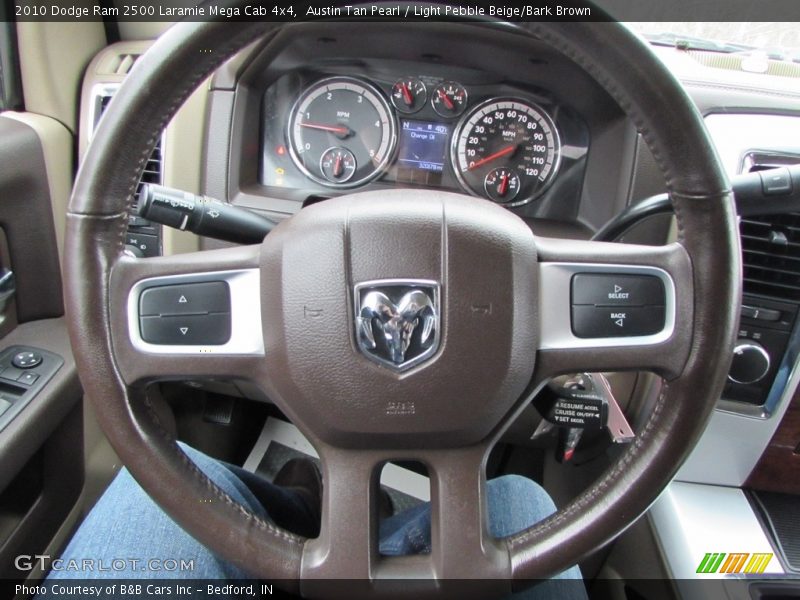 Austin Tan Pearl / Light Pebble Beige/Bark Brown 2010 Dodge Ram 2500 Laramie Mega Cab 4x4