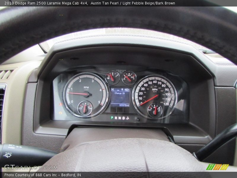 Austin Tan Pearl / Light Pebble Beige/Bark Brown 2010 Dodge Ram 2500 Laramie Mega Cab 4x4