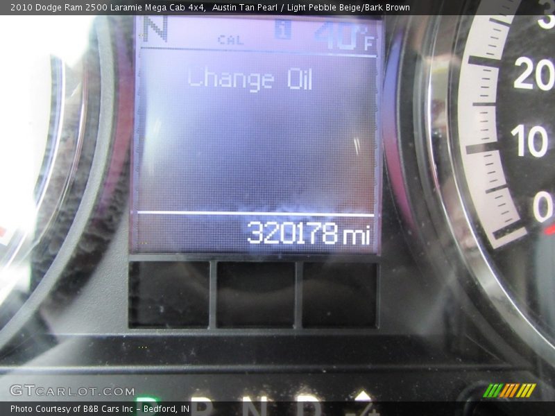 Austin Tan Pearl / Light Pebble Beige/Bark Brown 2010 Dodge Ram 2500 Laramie Mega Cab 4x4