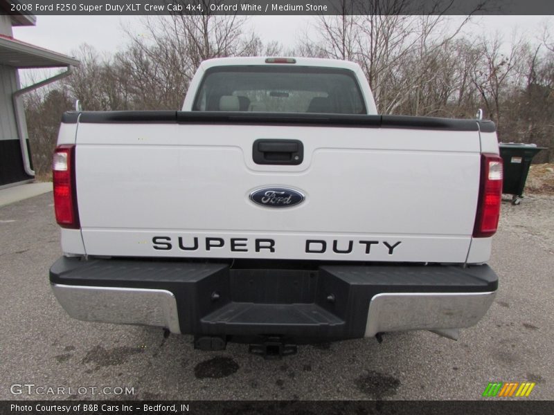 Oxford White / Medium Stone 2008 Ford F250 Super Duty XLT Crew Cab 4x4