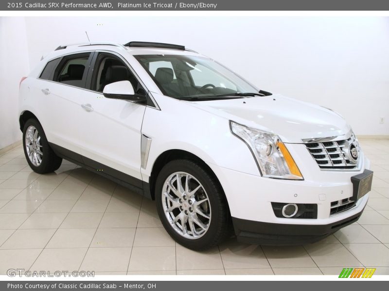 Platinum Ice Tricoat / Ebony/Ebony 2015 Cadillac SRX Performance AWD