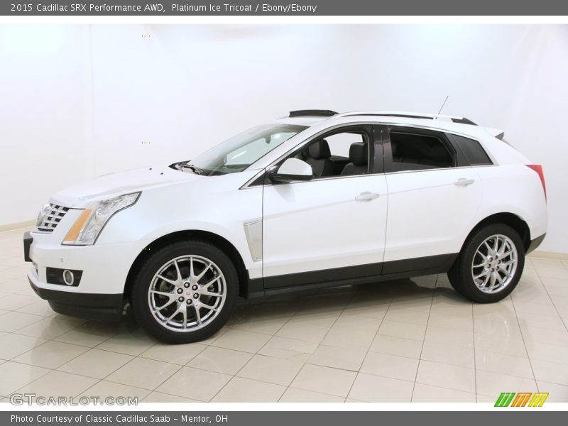 Platinum Ice Tricoat / Ebony/Ebony 2015 Cadillac SRX Performance AWD