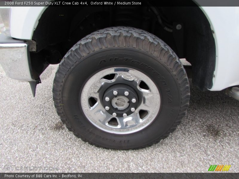 Oxford White / Medium Stone 2008 Ford F250 Super Duty XLT Crew Cab 4x4