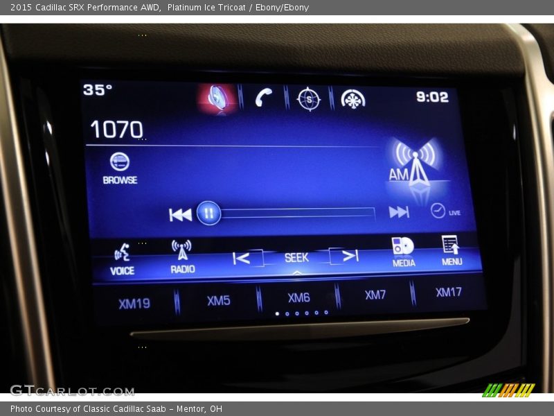 Platinum Ice Tricoat / Ebony/Ebony 2015 Cadillac SRX Performance AWD