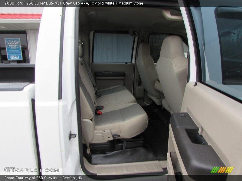 Oxford White / Medium Stone 2008 Ford F250 Super Duty XLT Crew Cab 4x4