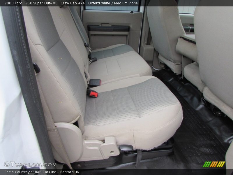 Oxford White / Medium Stone 2008 Ford F250 Super Duty XLT Crew Cab 4x4